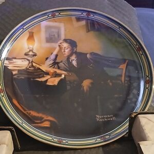 Norman Rockwell plate